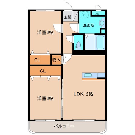 レイクヒルズの物件間取画像